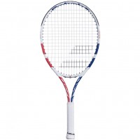 RAQUETE BABOLAT DRIVE 24 JR - BRANCO/AZUL/VERMELHO